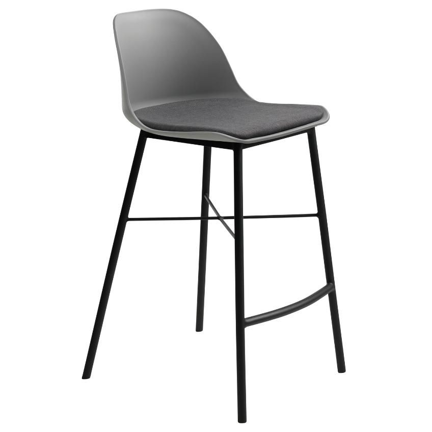 Šedá plastová barová židle Unique Furniture Whistler 68 cm - Designovynabytek.cz