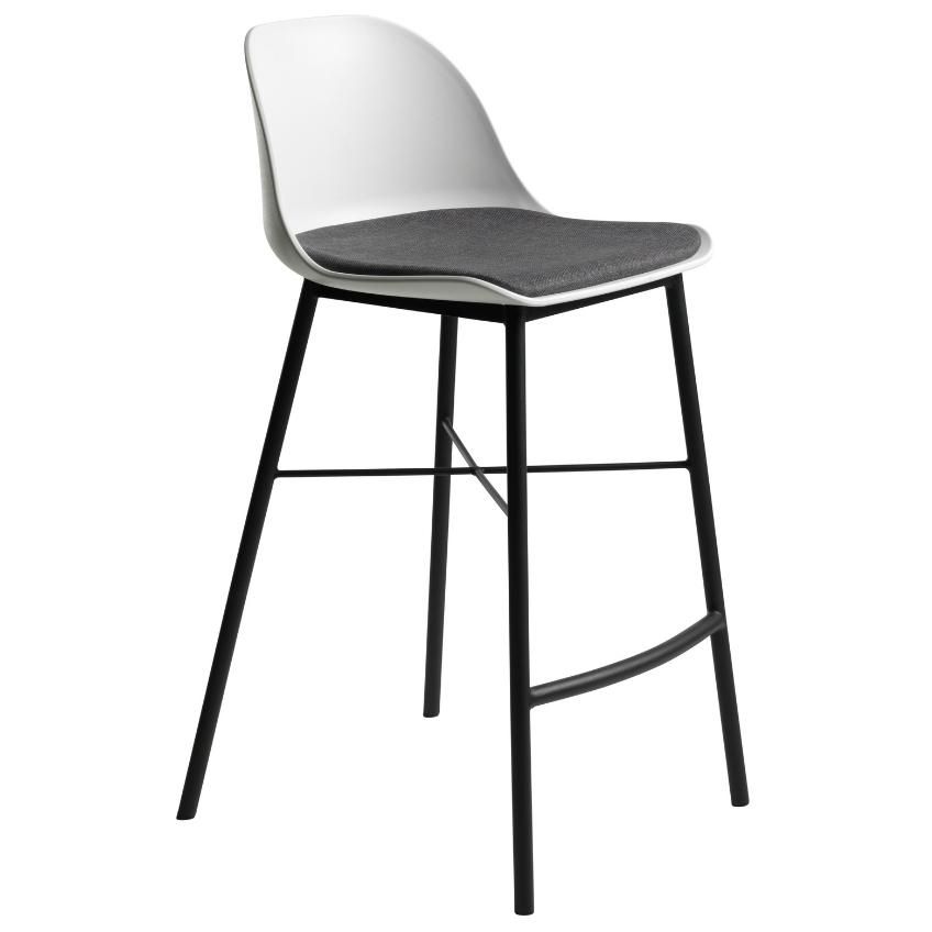 Bílá plastová barová židle Unique Furniture Whistler 68 cm - Designovynabytek.cz