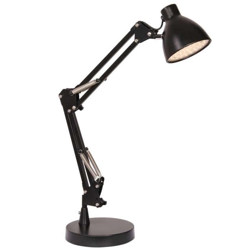 Černá kovová stolní lampa Halo Design Bronx 55 cm - Designovynabytek.cz