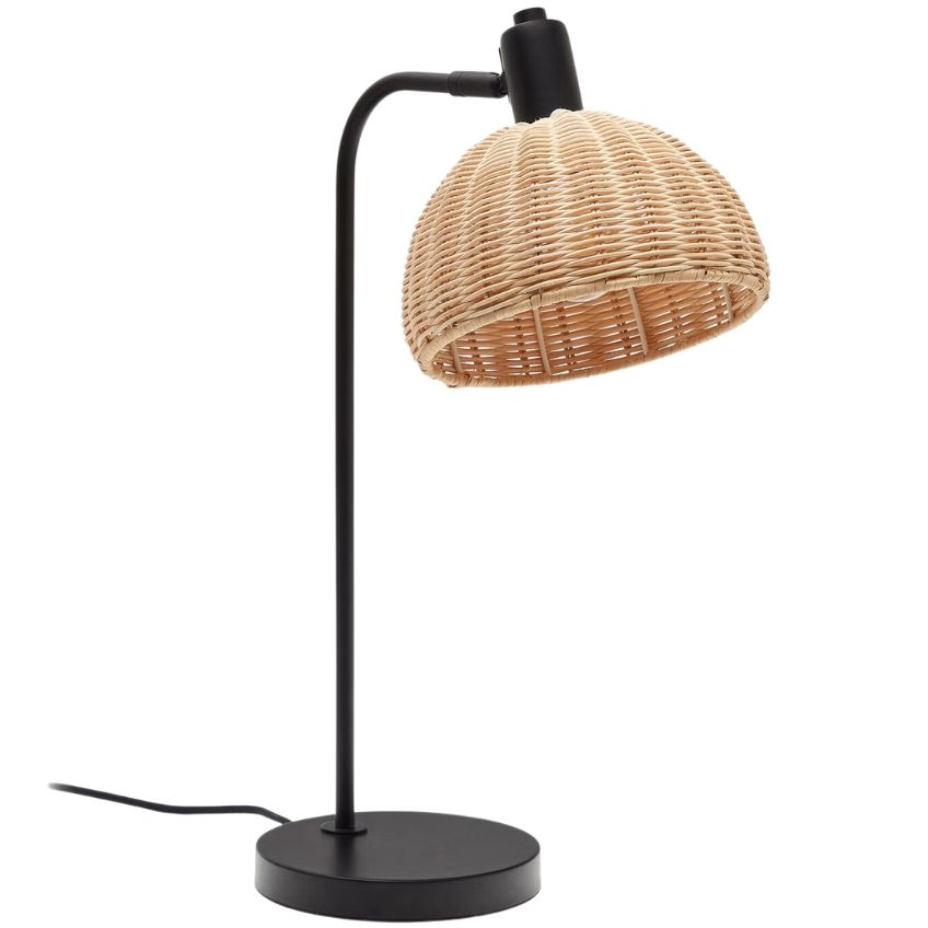 Černá kovová stolní lampa Kave Home Damila - Designovynabytek.cz