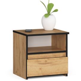 Ak furniture Noční stolek CL1 40 cm dub craft