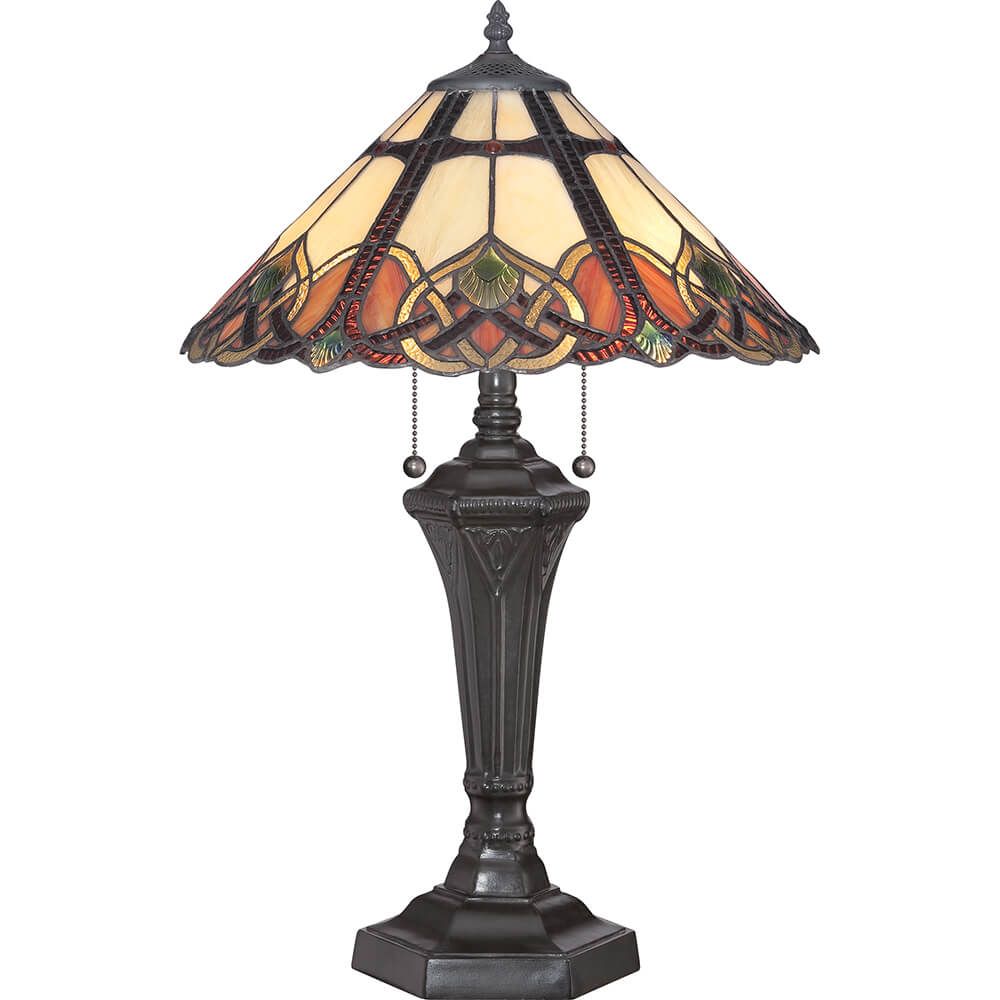 Secesní stolní lampa Tiffany CAMBRIDGE výška 60 cm - Osvětlení.com