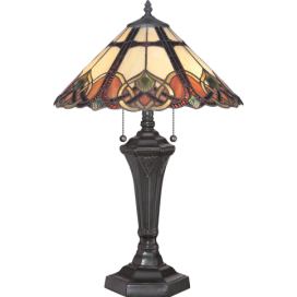 Secesní stolní lampa Tiffany CAMBRIDGE výška 60 cm