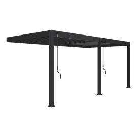 Zahradní hliníková pergola do stěny 6x3 m (antracit)