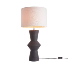 FREJA Stolní lampa 70 cm - černá/bílá