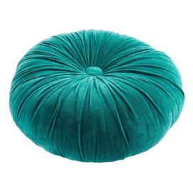 COTTON VELVET Polštář 40 cm - tyrkysová Butlers.cz