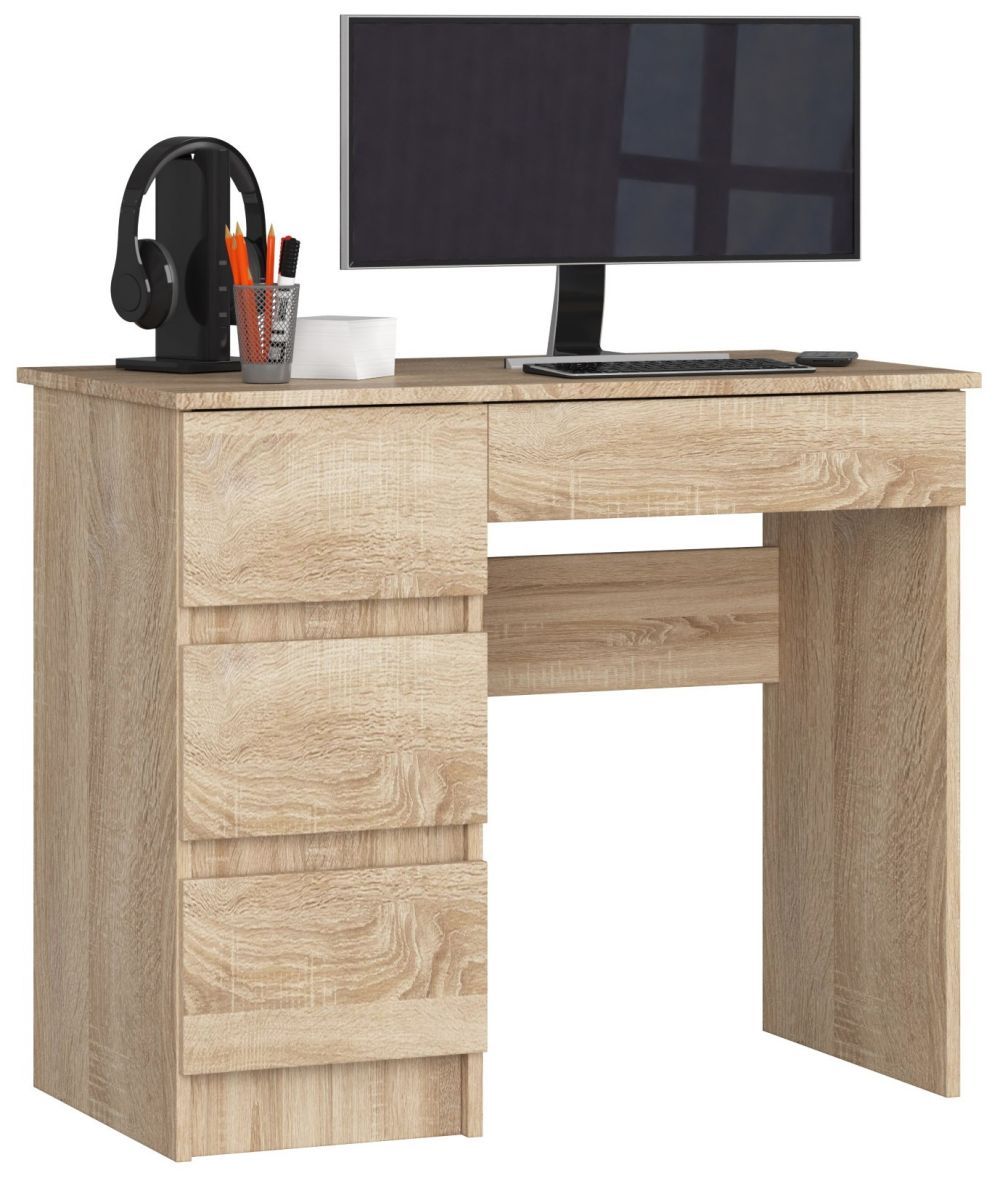 Ak furniture Psací stůl A-7 90 cm dub sonoma levý - Houseland.cz