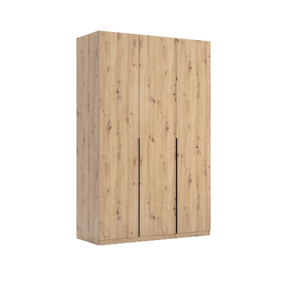 3kraft Šatní skříň Teddy bez zrcadla 134 cm dub Artisan - Houseland.cz