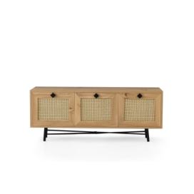 Kalune Design TV stolek ALCAZAR 140 cm dub/černý