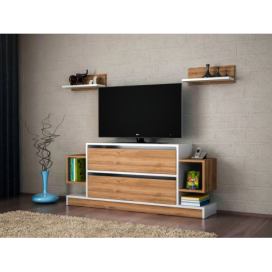 Kalune Design Obývací stěna MAGIC 134 cm ořech/bílá