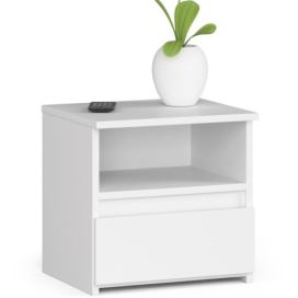 Ak furniture Noční stolek CL1 40 cm bílý