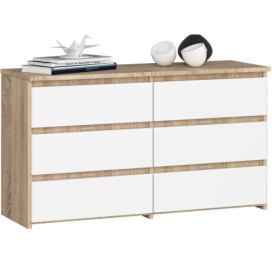 Ak furniture Komoda CL6 100 cm dub sonoma/bílá