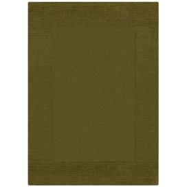 Flair Rugs koberce Kusový ručně tkaný koberec Tuscany Textured Wool Border Green - 120x170 cm