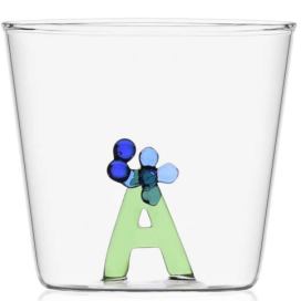 Ichendorf Milano designové sklenice na vodu Greenwood Bloom Alphabet Tumbler