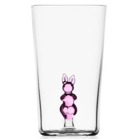 Ichendorf Milano designové sklenice na vodu Animal Farm Longdrink Pink Rabbit