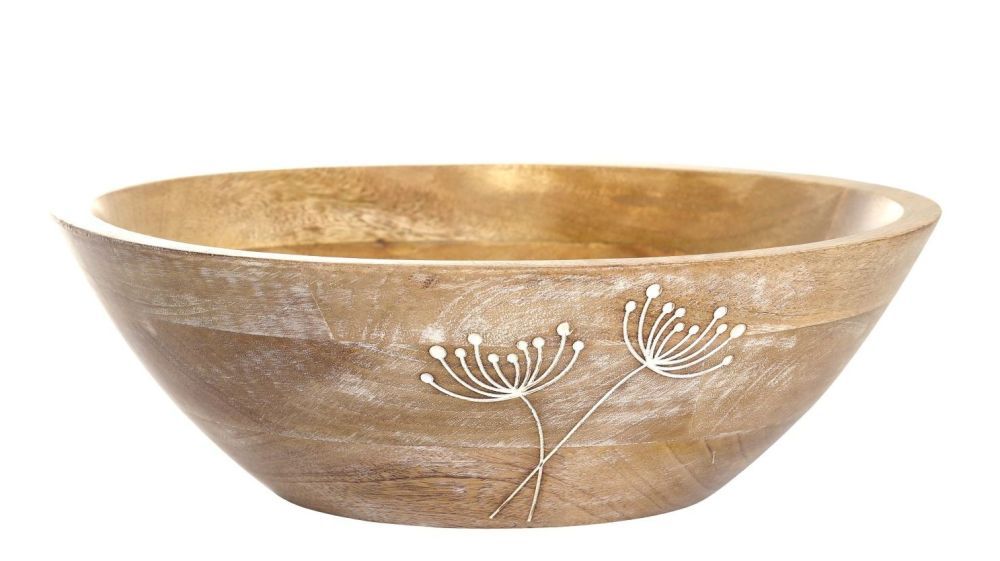 Dřevěná servírovací mísa z mangového dřeva Tours Bowl - Ø 30*10 cm Chic Antique - LaHome - vintage dekorace