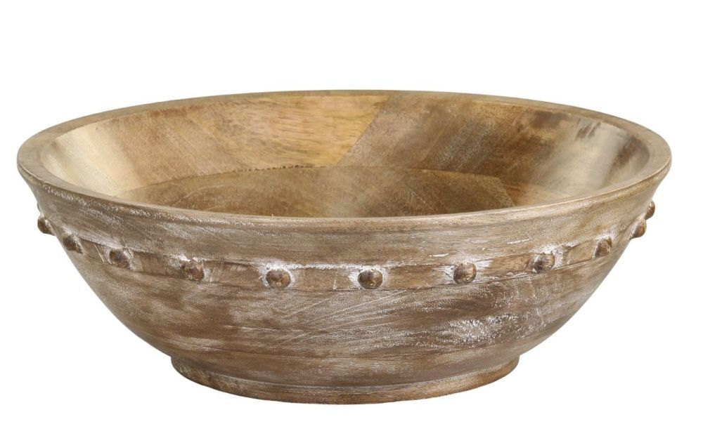 Dřevěná servírovací mísa z mangového dřeva Tours Bowl - Ø 30*9 cm / 3,5L Chic Antique - LaHome - vintage dekorace