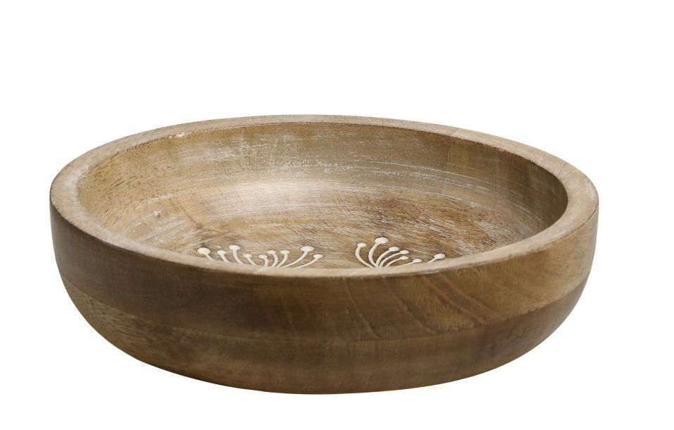 Dřevěná servírovací miska z mangového dřeva Tours Bowl - Ø 20*5 cm/ 750 ml Chic Antique - LaHome - vintage dekorace