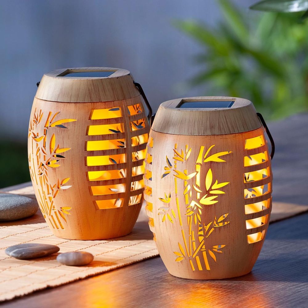 Weltbild Solární stolní lampa Bamboo, 2 ks - Velký Košík