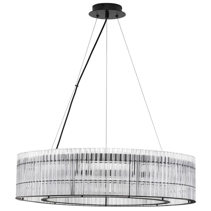 Skleněné závěsné světlo Nova Luce Barok 70 cm - Designovynabytek.cz