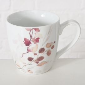 Boltze Home Porcelánový hrnek s květinovým motivem BERNADA, 480 ml