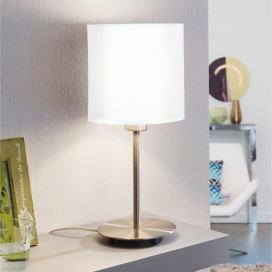 Eglo Eglo - Stolní lampa TUNJA 1xE27/60W/230V 38,5 cm matný chrom/bílá 