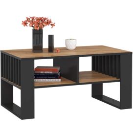 Ak furniture Konferenční stolek Rockford dub craft/černý