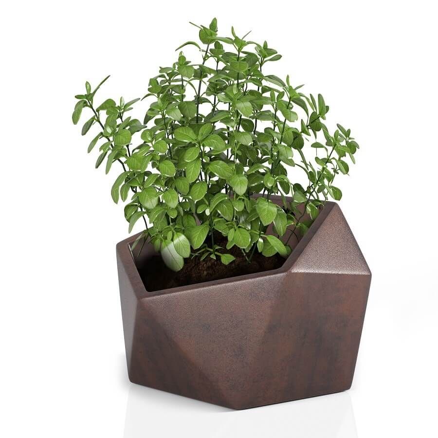 Plastový květináč 50 cm VESARI Corten - Osvětlení.com