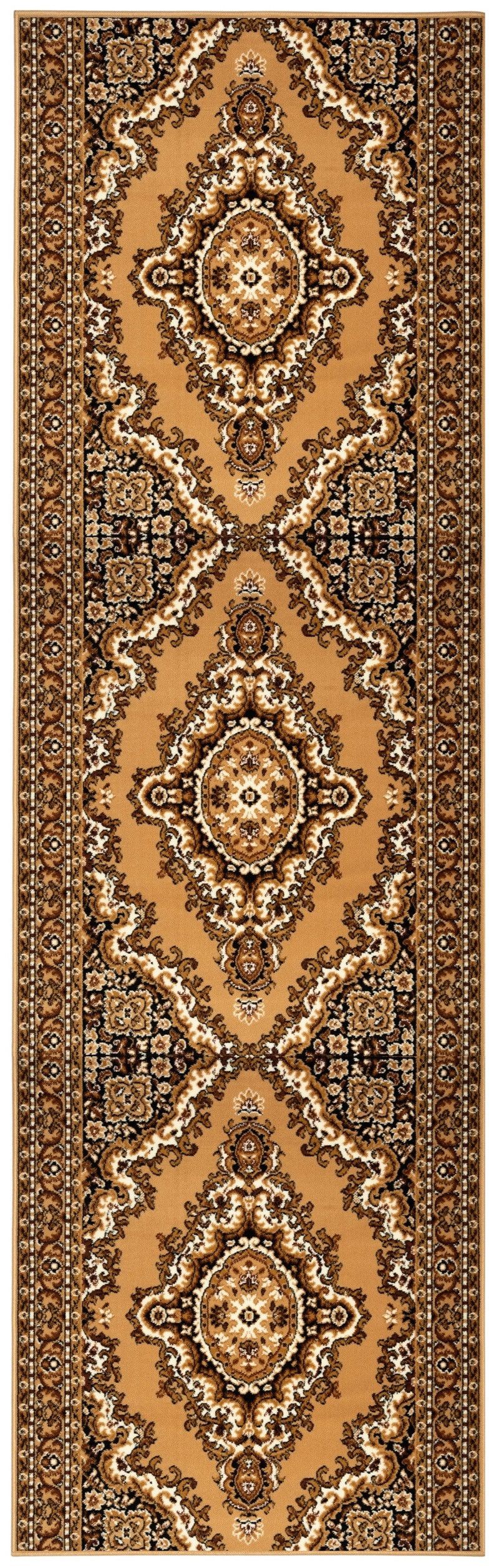 Alfa Carpets  Běhoun na míru TEHERAN T-102 beige - šíře 80 cm - Mujkoberec.cz