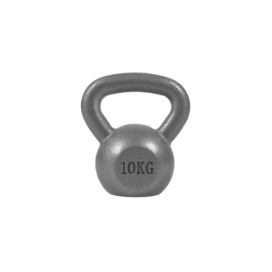 Gorilla Sports kettlebell činka, litinová, šedá, 10 kg