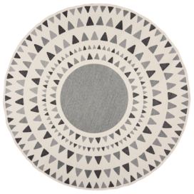 Flair Rugs koberce Kusový koberec Dauntless Shadow Rays Grey – na ven i na doma - 160x160 (průměr) kruh cm