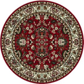 Alfa Carpets  AKCE: Kusový koberec TEHERAN T-117 red kruh - 160x160 (průměr) kruh cm