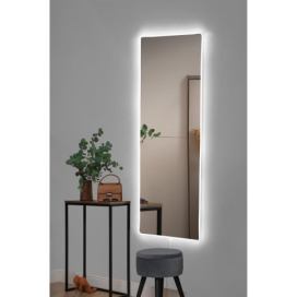  LED Nástěnné zrcadlo s podsvícením RECTANGULAR 120x40 cm bílá 