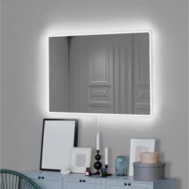  LED Nástěnné zrcadlo s podsvícením RECTANGULAR 60x40 cm bílá 