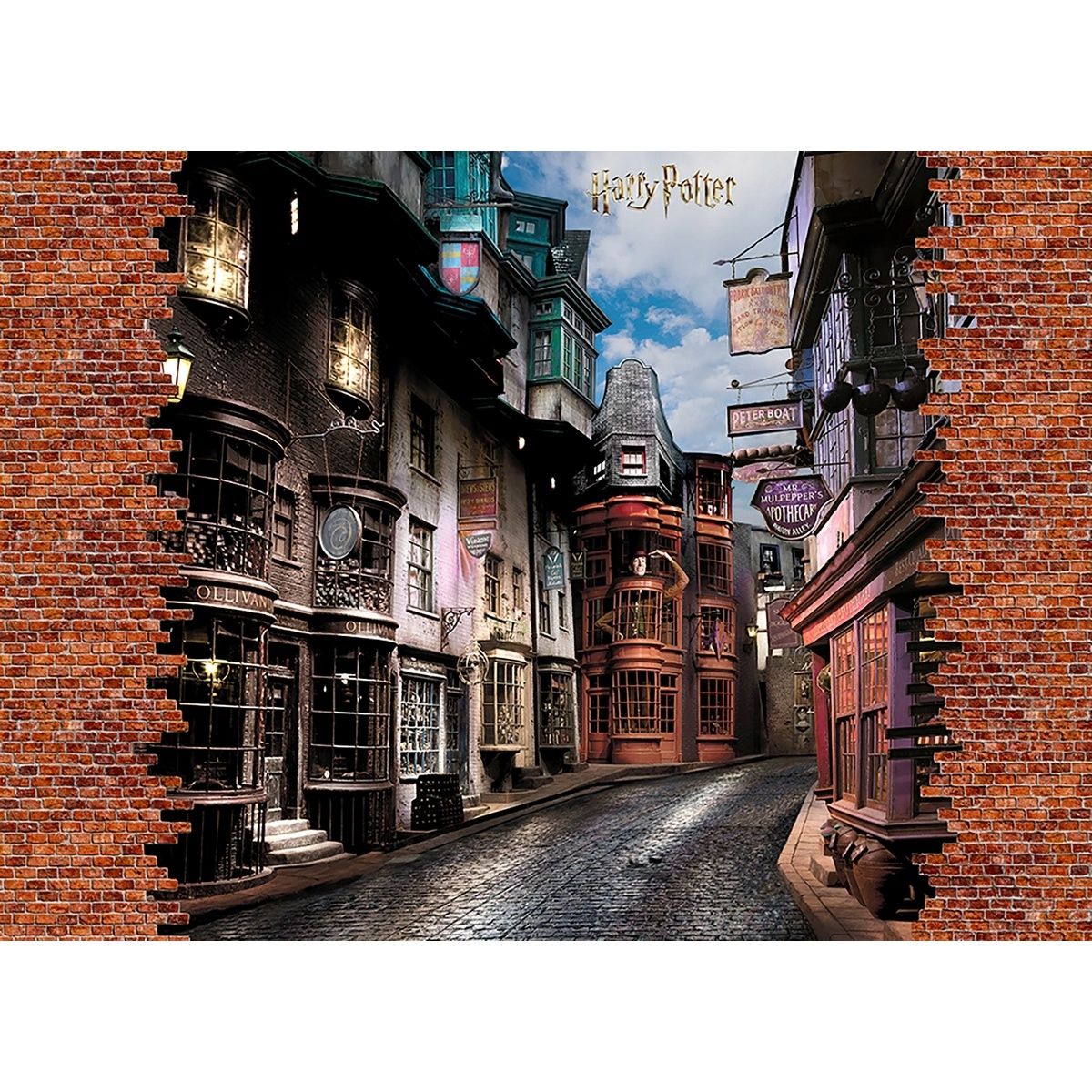 Dětská fototapeta Harry Potter Diagon Alley 252 x 182 cm, 4 díly - 4home.cz