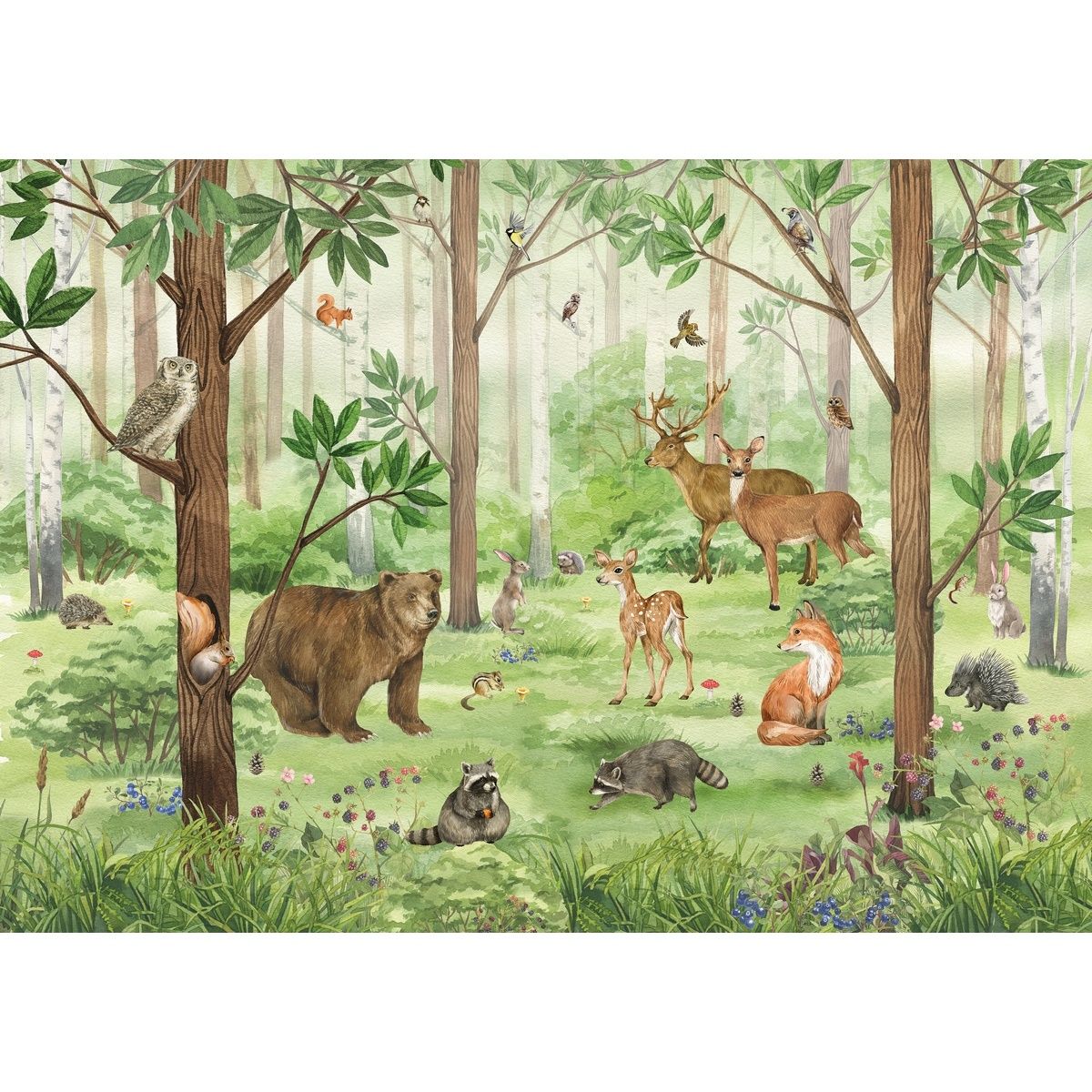 Fototapeta XXL Forest Kids 360 x 254 cm, 4 díly - 4home.cz