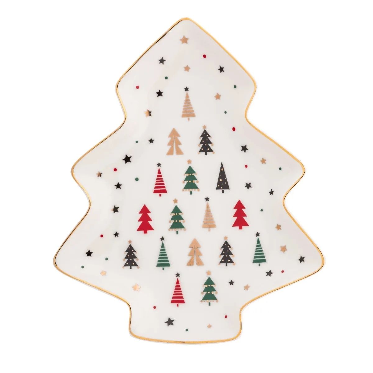 Altom Porcelánový talíř stromek Modern Tree 25 x 21 cm - 4home.cz