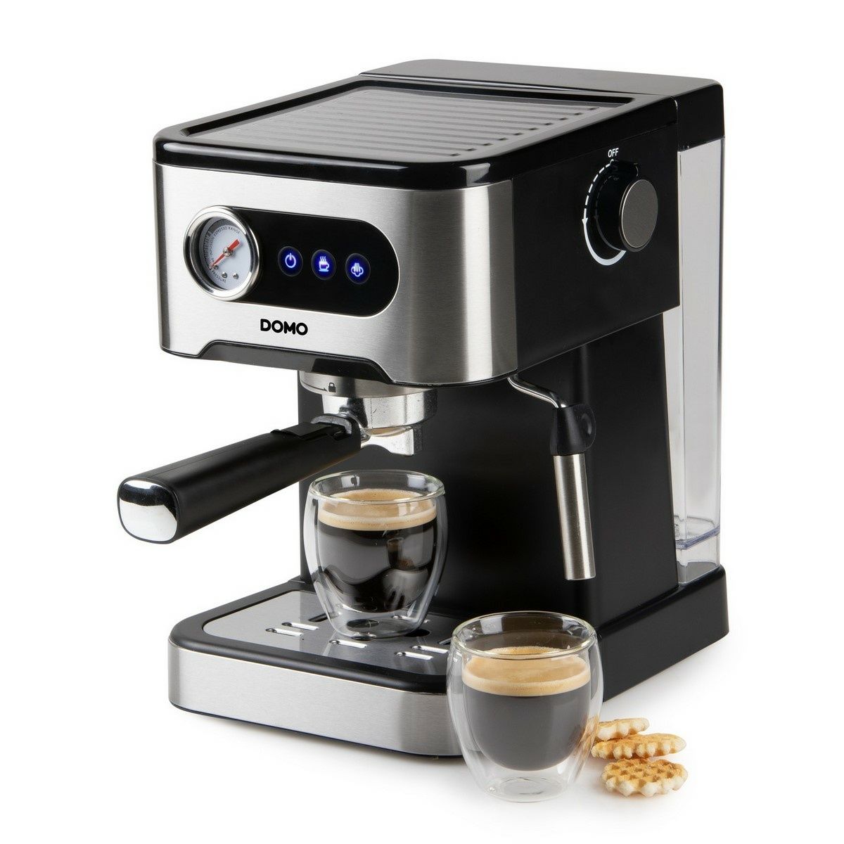 DOMO DO1138K pákový espresso kávovar, černá - 4home.cz