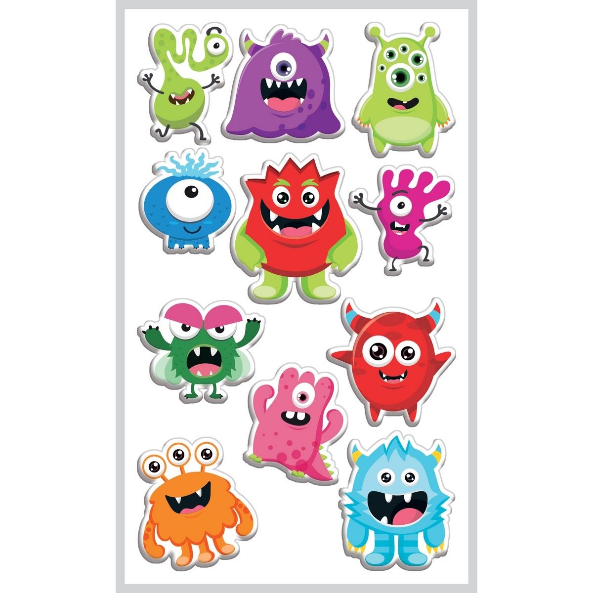 3D Samolepky Monsters, 8 x 14 cm - 4home.cz