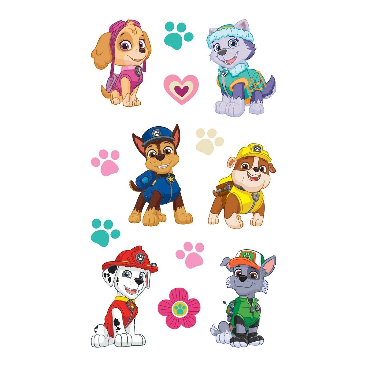 3D Samolepky Paw Patrol, 8 x 14 cm - 4home.cz