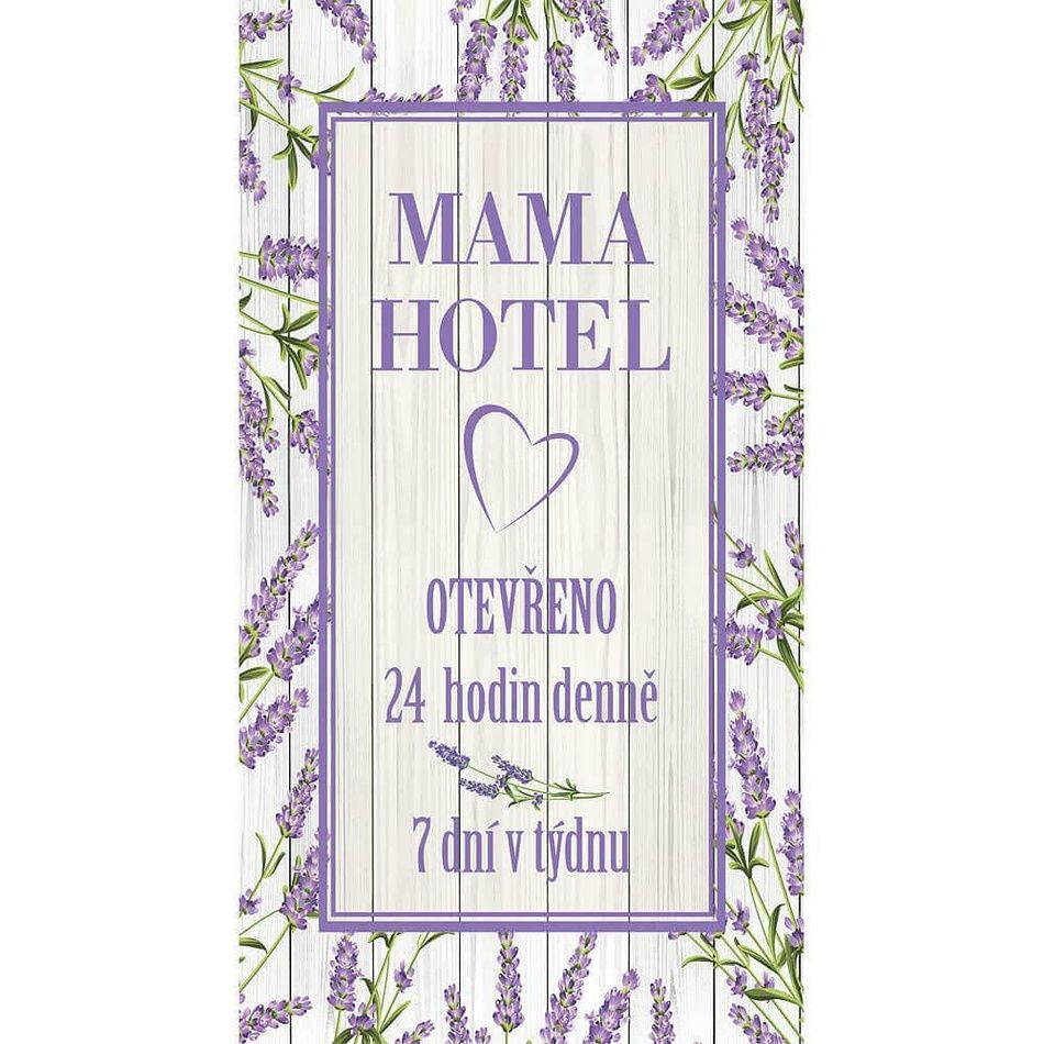 Bohemia Gifts Dekorační obraz Mama hotel, 20 x 40 cm - 4home.cz