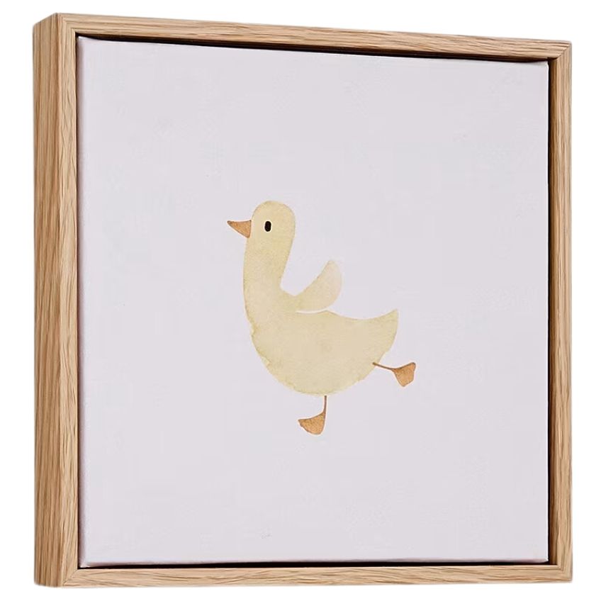 Dětský obraz Kave Home Milu chick 20 x 20 cm - Designovynabytek.cz