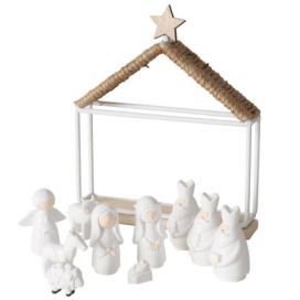 Boltze Home Minimalistický betlém SERUA, 10 figurek