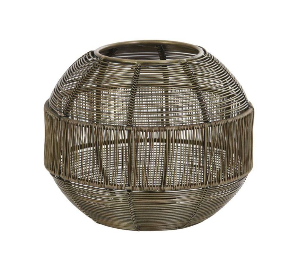 Bronzový antik kovový svícen Pilka - Ø 17*14 cm Light & Living - LaHome - vintage dekorace