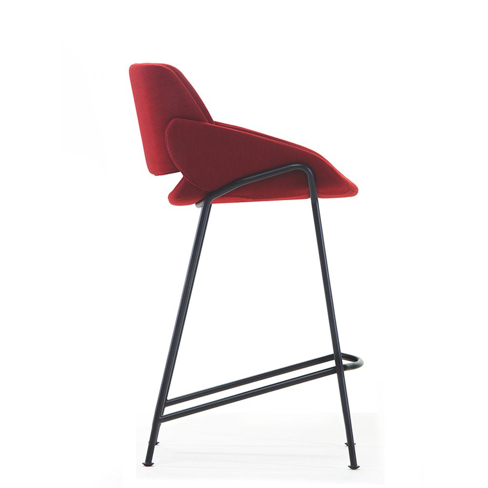 Designové barové židle Monk Barstool Backrest Low (výška sedáku 63 cm) - DESIGNPROPAGANDA