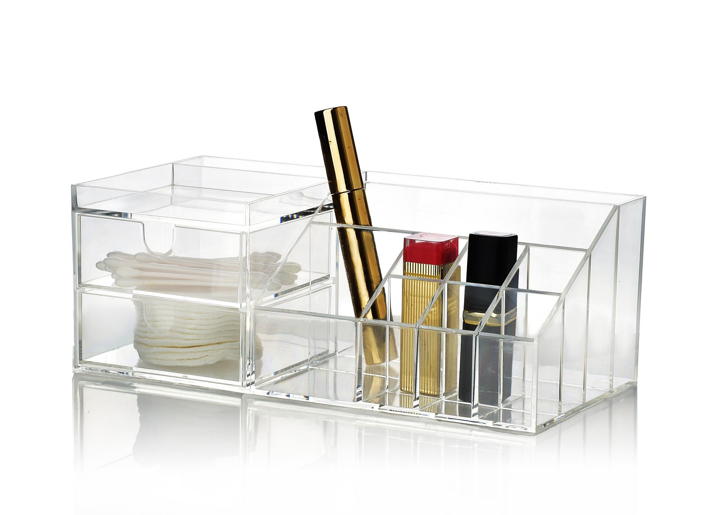 Bathlab Kosmetický organizér BEA 24x9x12 cm čirý - Houseland.cz