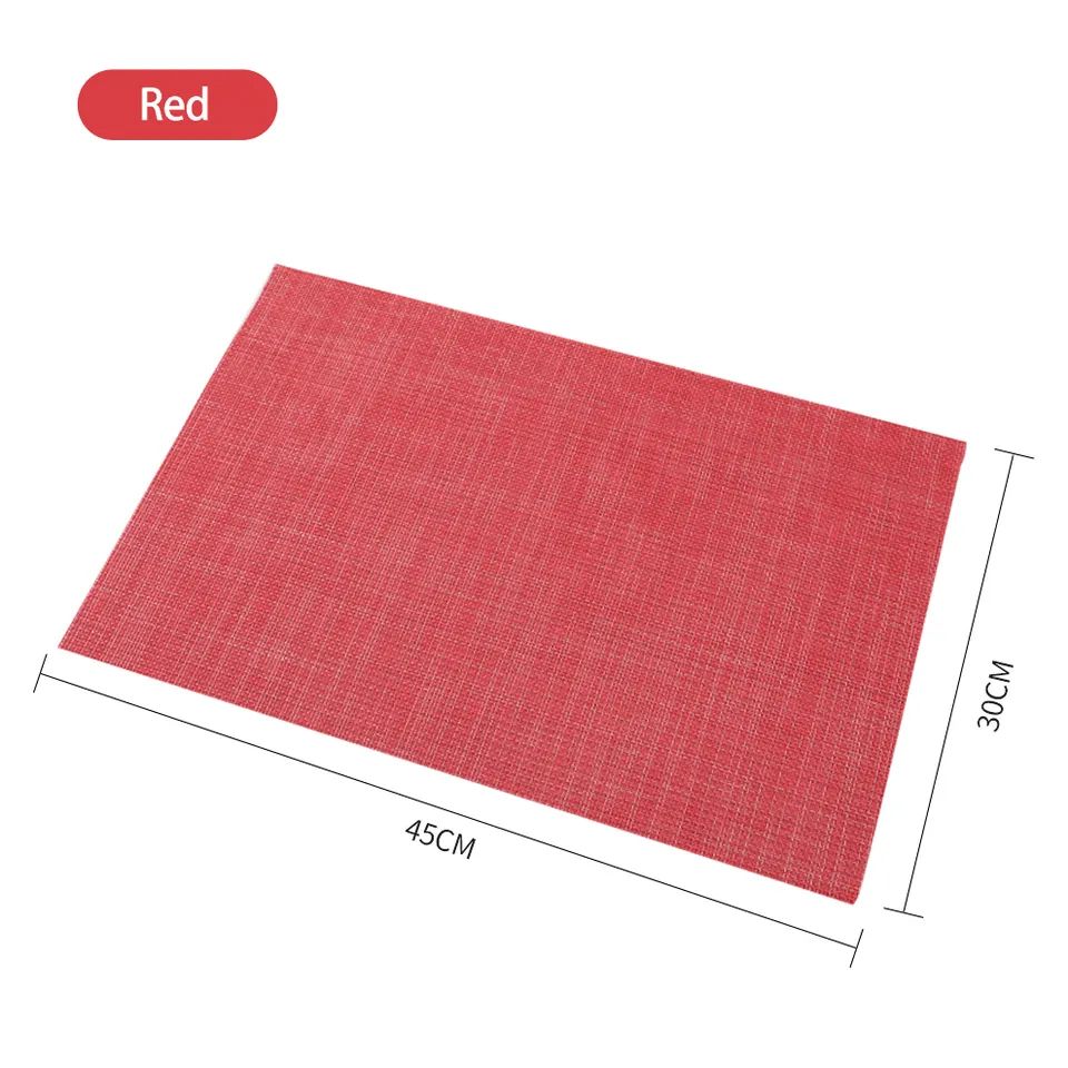 AL Nepromokavé prostírání Plate 30x45 cm, různé barvy Barva: Červená (Red) - Luceda.cz