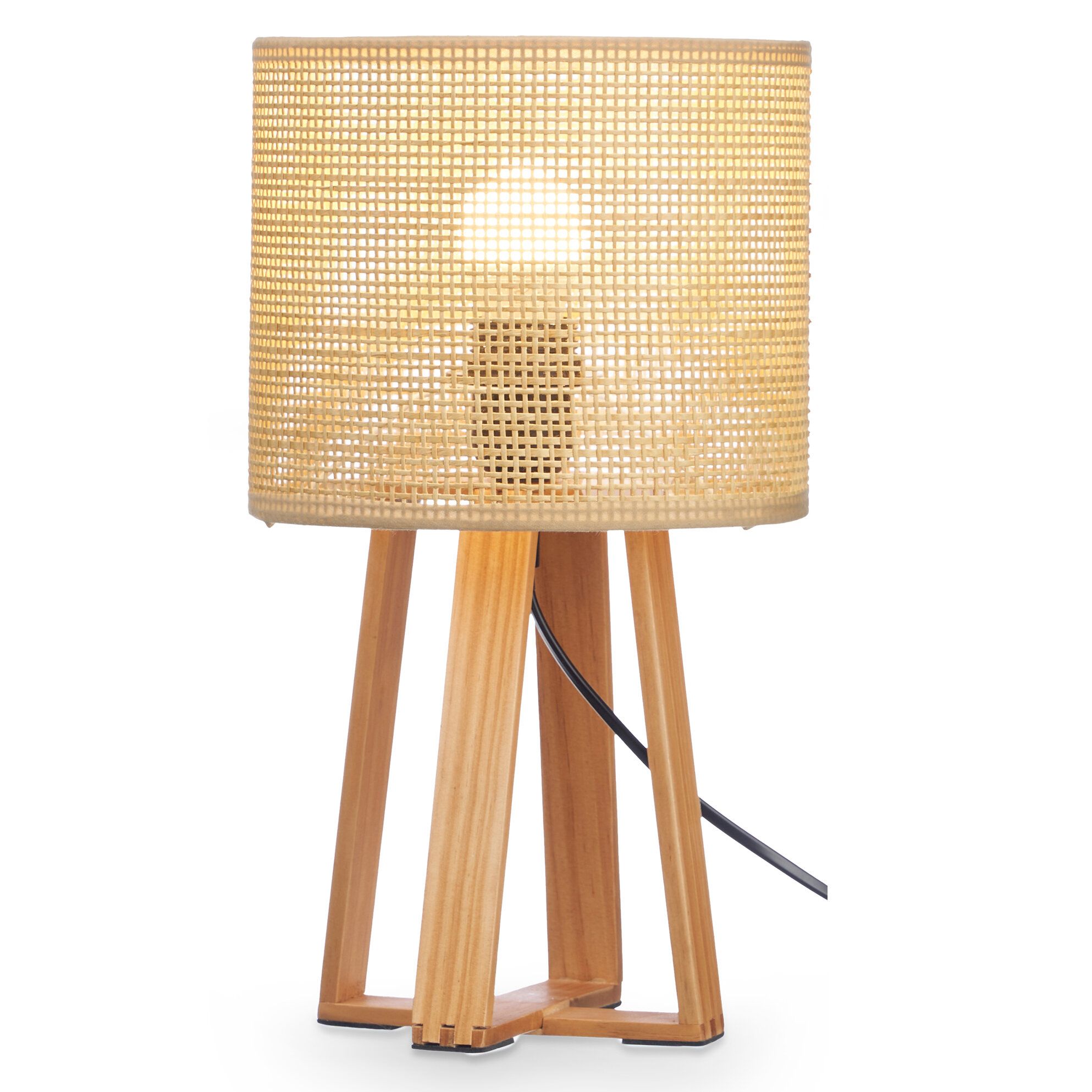 Giftdecor Lampa na noční stolek boho NATURAL, 36 cm - EDAXO.CZ s.r.o.