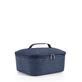 Chladící taška na jídlo Reisenthel Coolerbag M pocket Herringbone dark blue