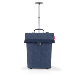 Nákupní vozík na kolečkách Reisenthel Trolley M Herringbone dark blue